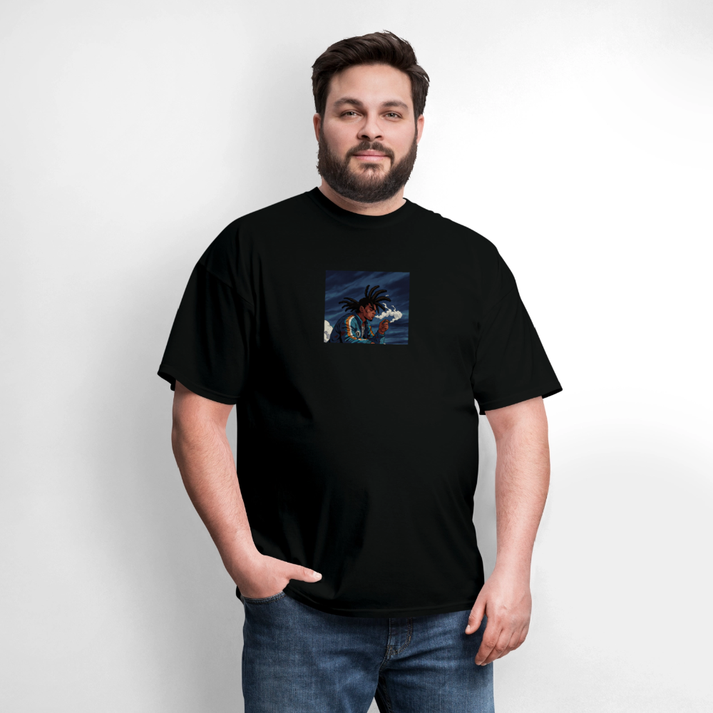 Men's T-Shirt | GILDAN 5000 RASTA KU - black