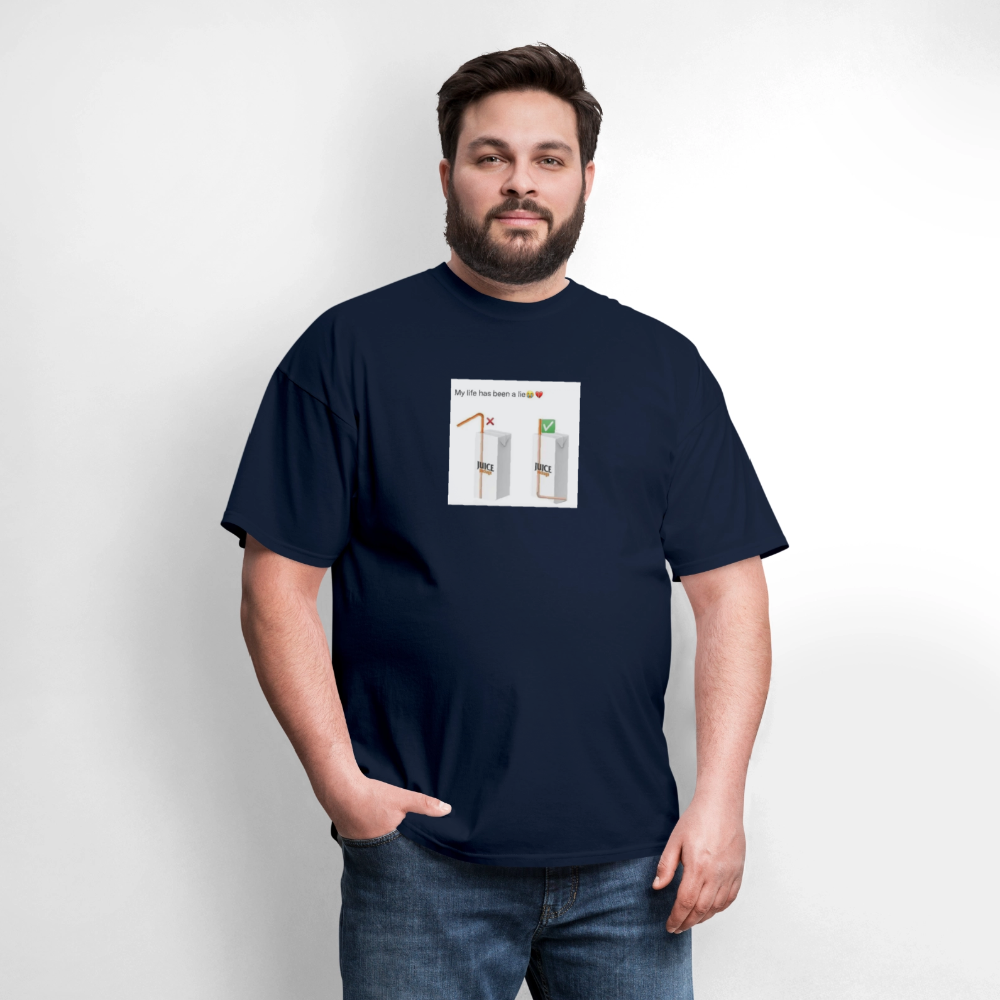 Men's T-Shirt | GILDAN 5000 DIFFRENT DRINK - navy