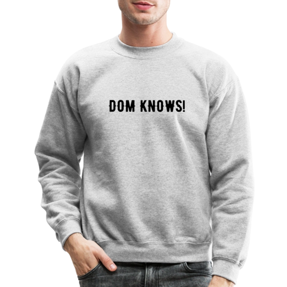 Crewneck Sweatshirt NOT PIZZA - heather gray