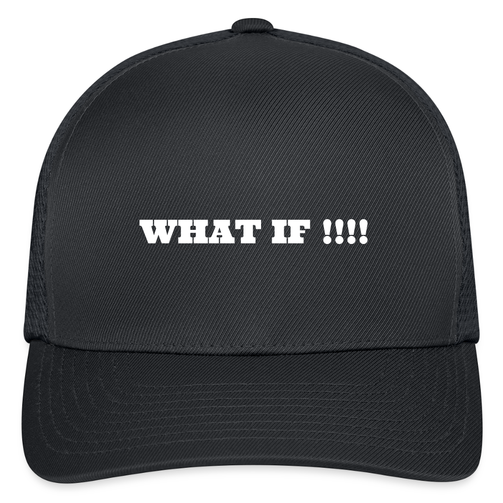 Flexfit Fitted Baseball Cap WHAT IF !!!! - charcoal