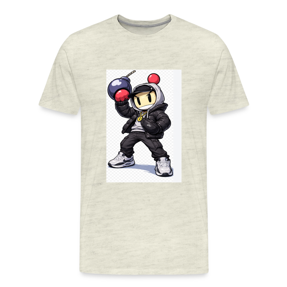 Men's Premium T-Shirt ROADBOM - heather oatmeal
