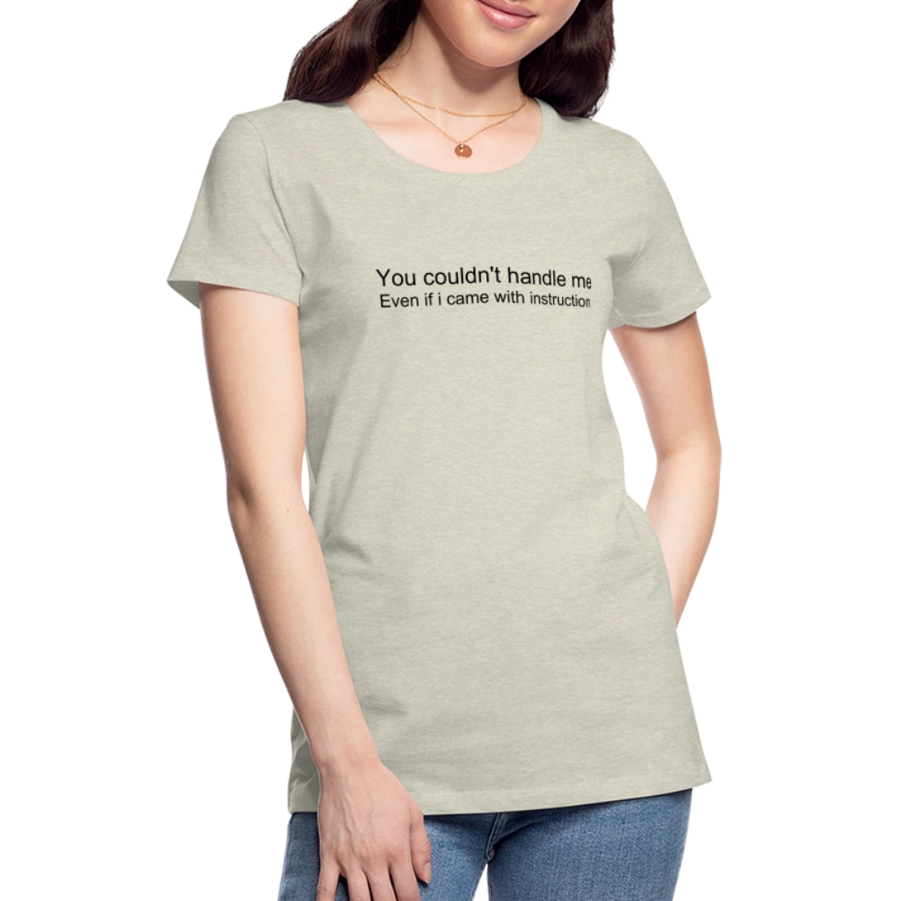 Women’s Premium T-Shirt WOMEN POWER - heather oatmeal