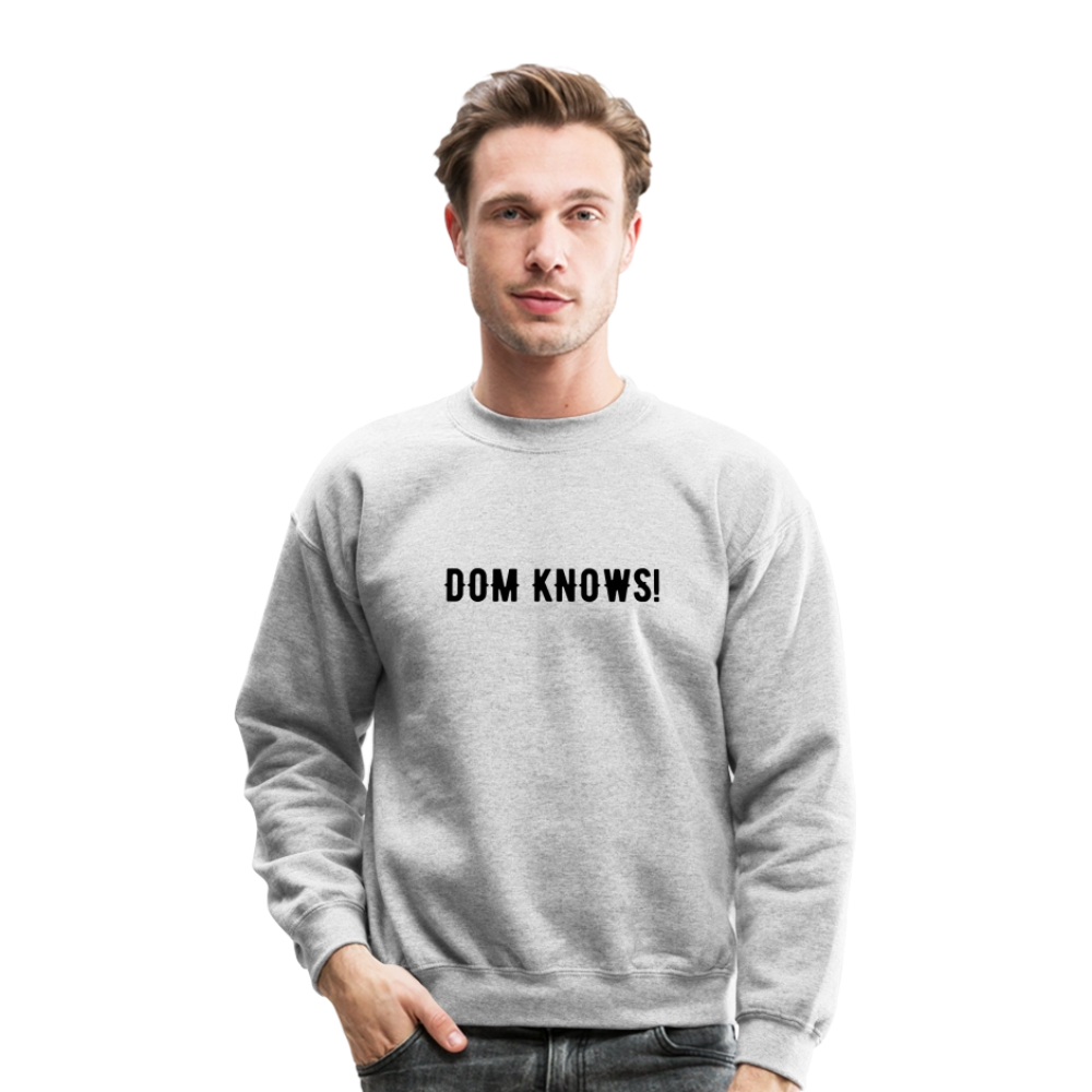Crewneck Sweatshirt NOT PIZZA - heather gray