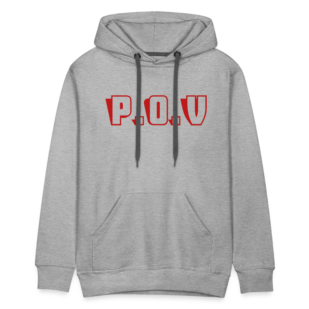 Men’s Premium Hoodie P.O.V - heather grey