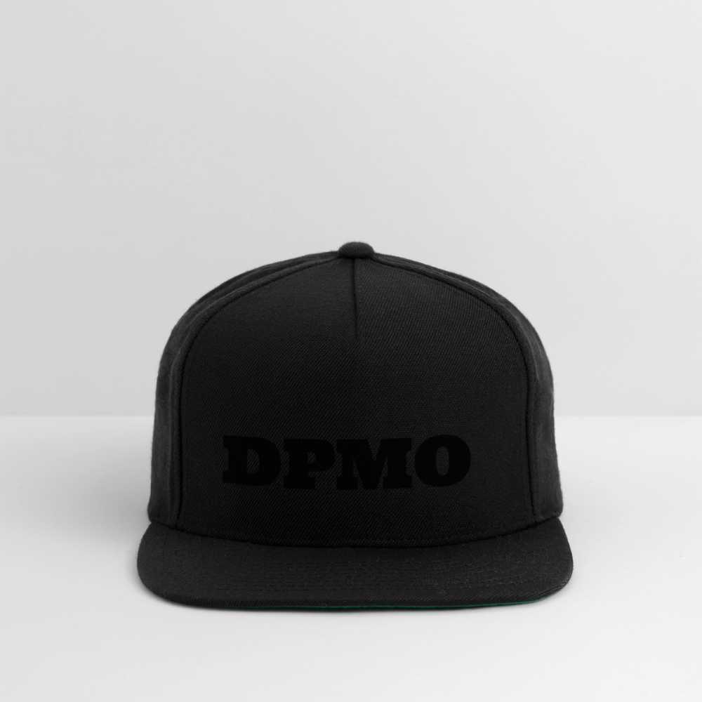 Snapback Baseball Cap DPMO - black