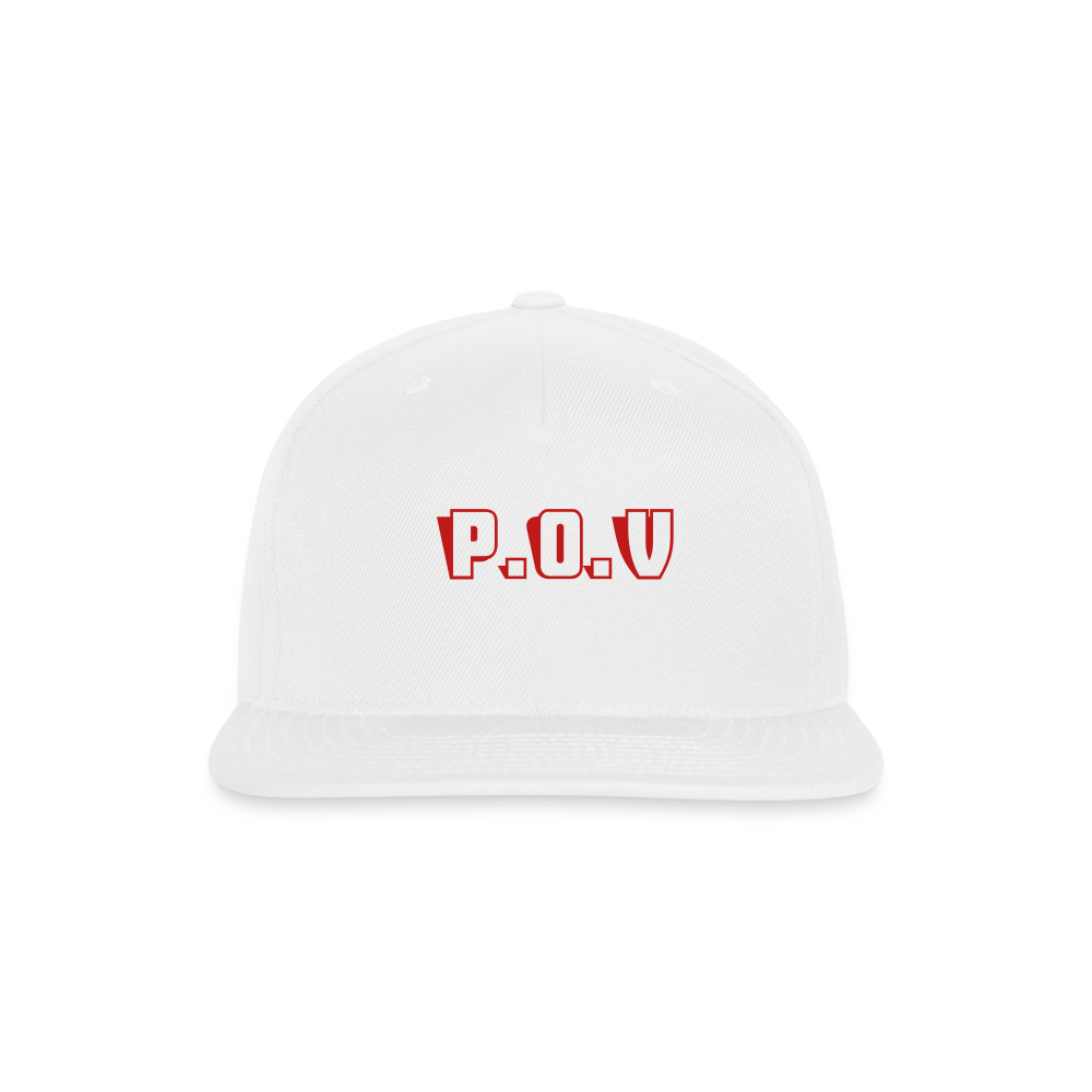 Snapback Baseball Cap P.O.V - white