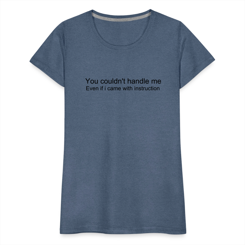 Women’s Premium T-Shirt WOMEN POWER - heather blue