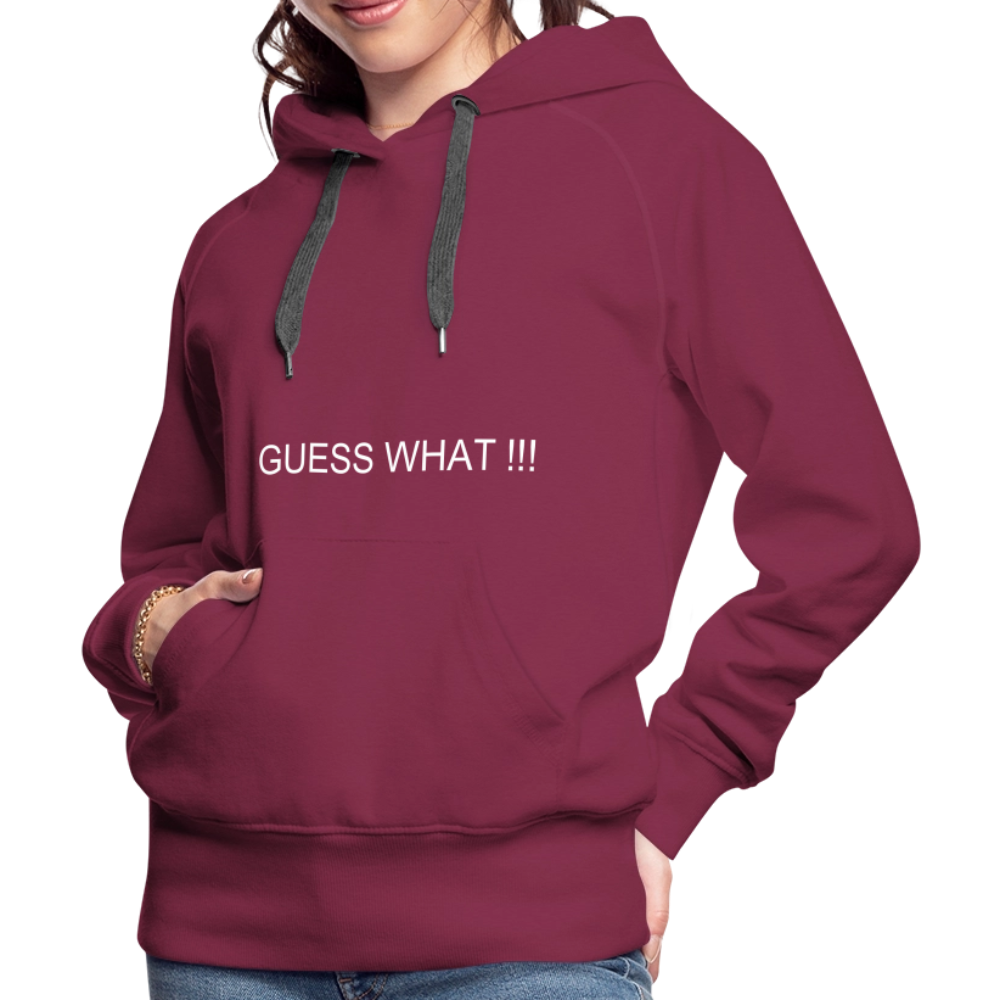 Women’s Premium Hoodie I AM A BOSS OF MY OWN PATH - burgundy
