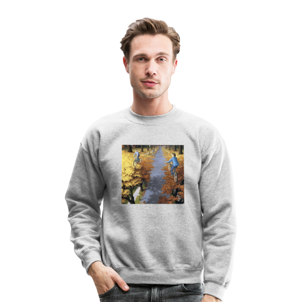 Crewneck Sweatshirt WALK A SKY PATH - heather gray