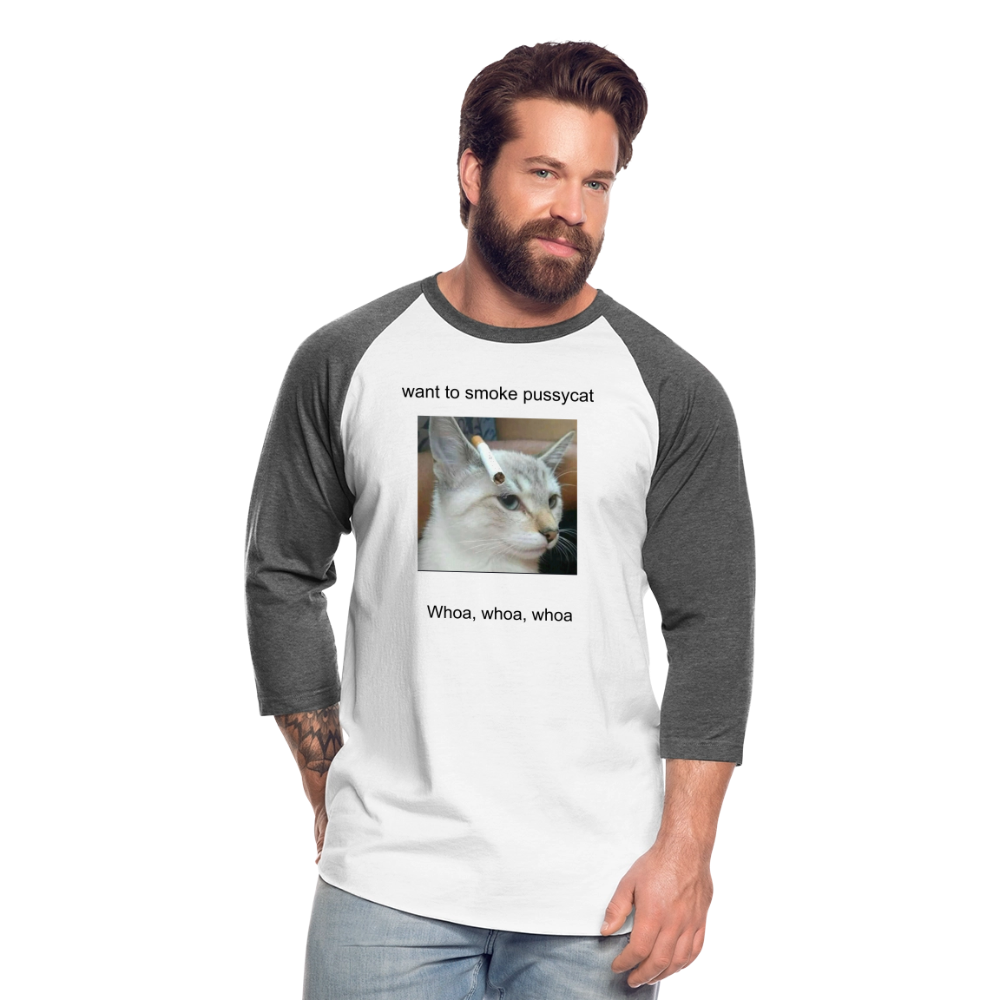 Baseball T-Shirt - white/charcoal