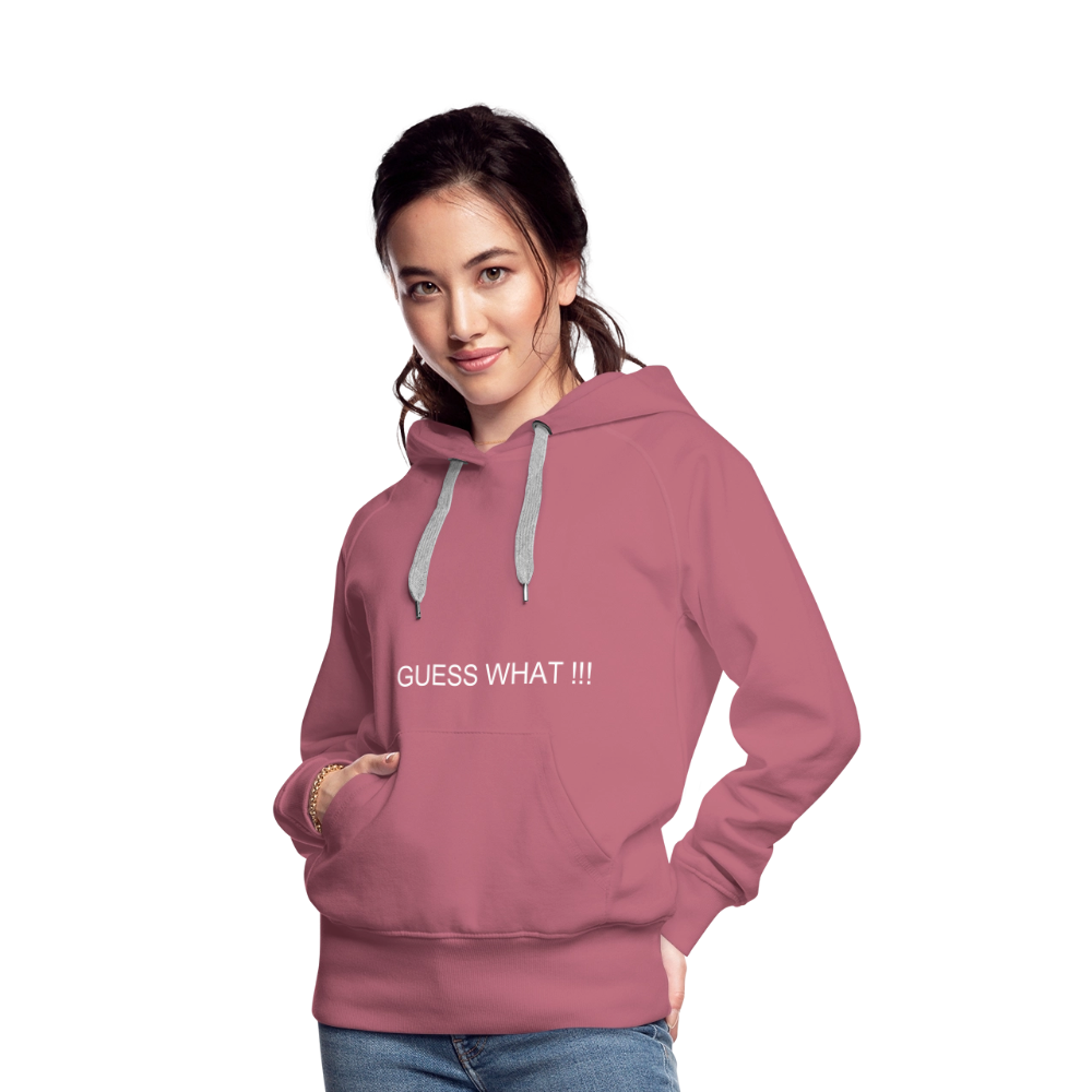 Women’s Premium Hoodie I AM A BOSS OF MY OWN PATH - mauve