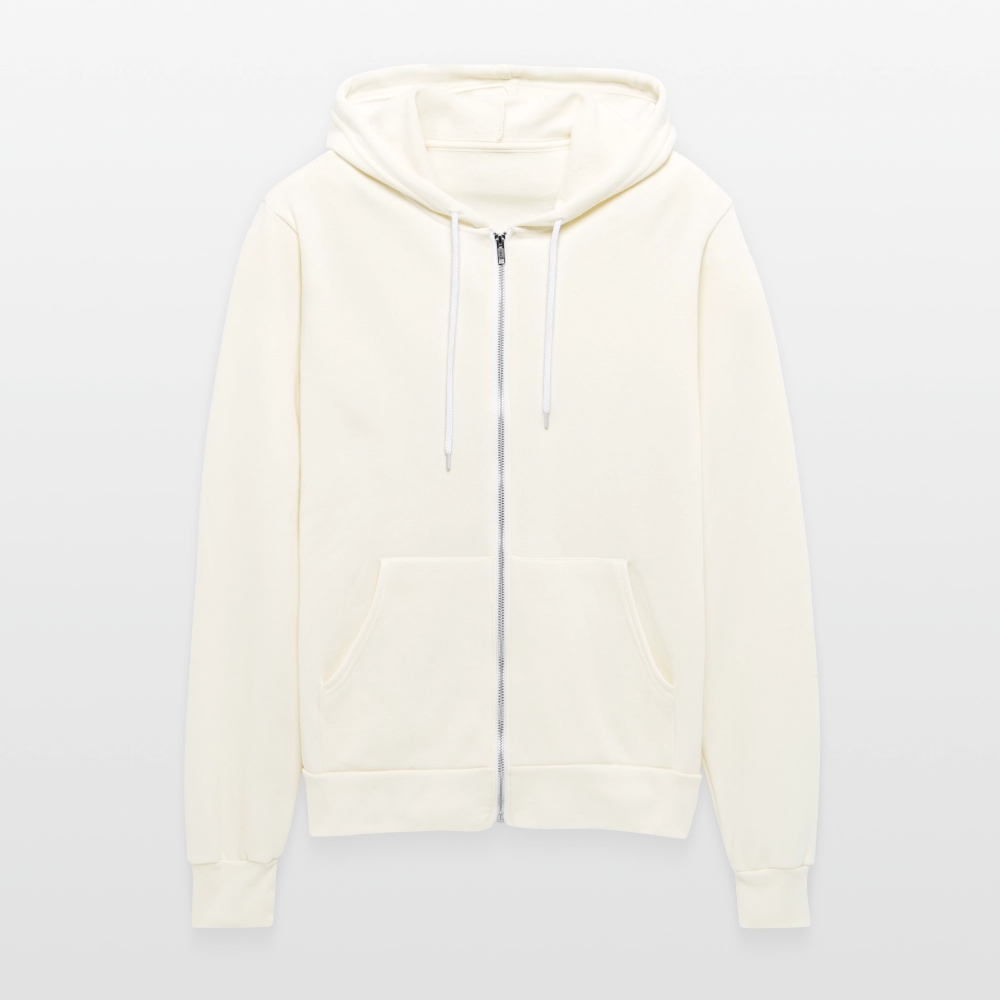 Bella + Canvas Unisex Full Zip Hoodie CAP - vintage white
