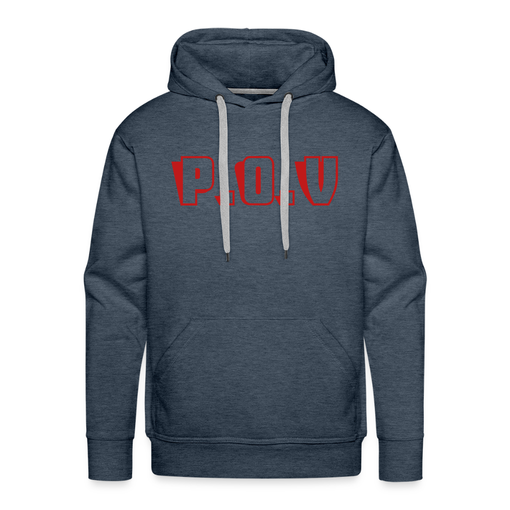 Men’s Premium Hoodie P.O.V - heather denim
