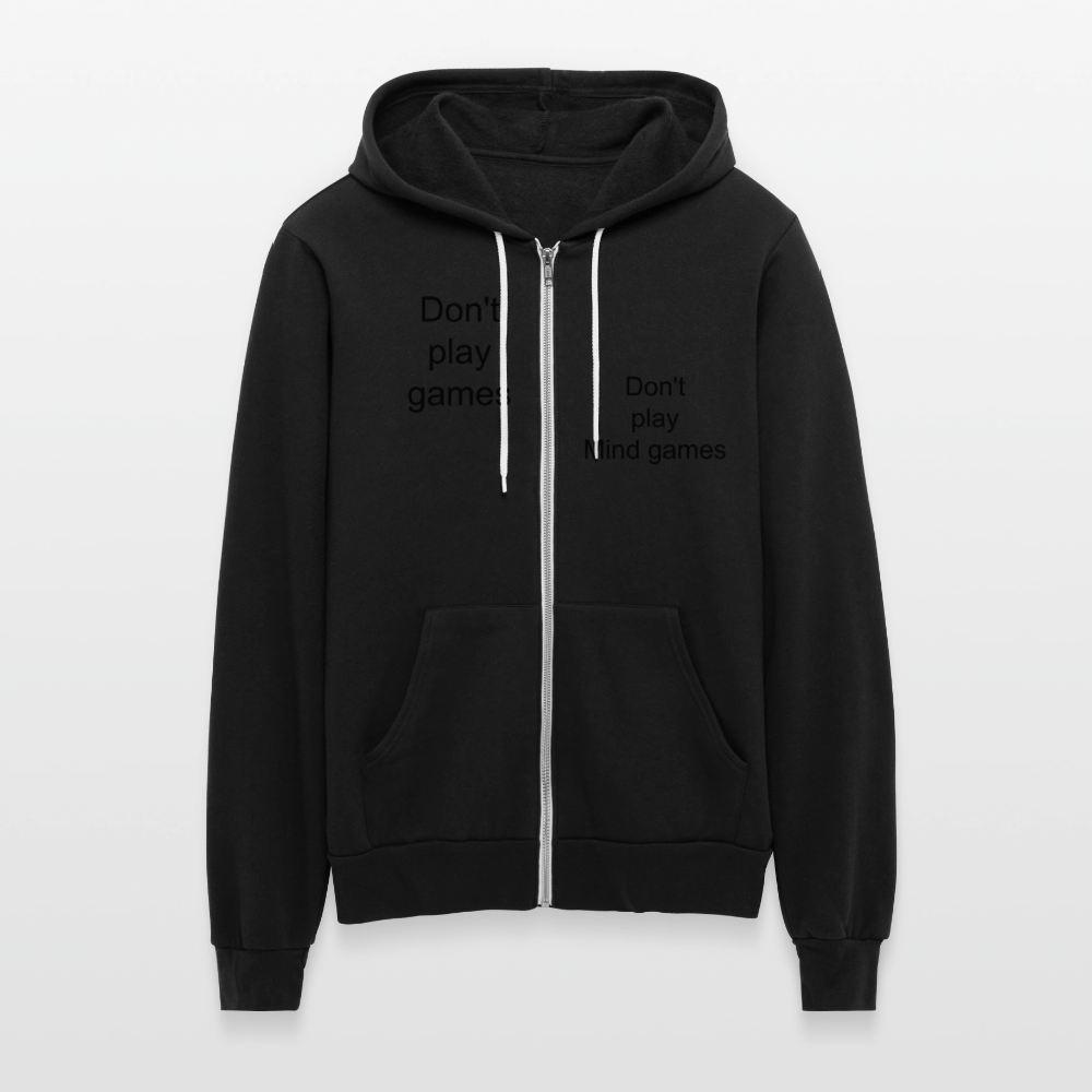 Bella + Canvas Unisex Full Zip Hoodie Facts - black