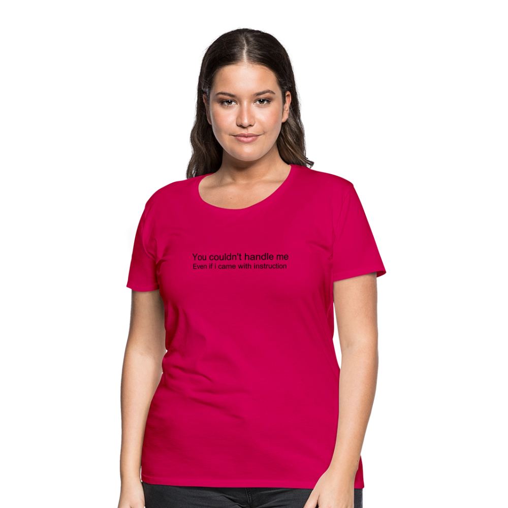 Women’s Premium T-Shirt WOMEN POWER - dark pink