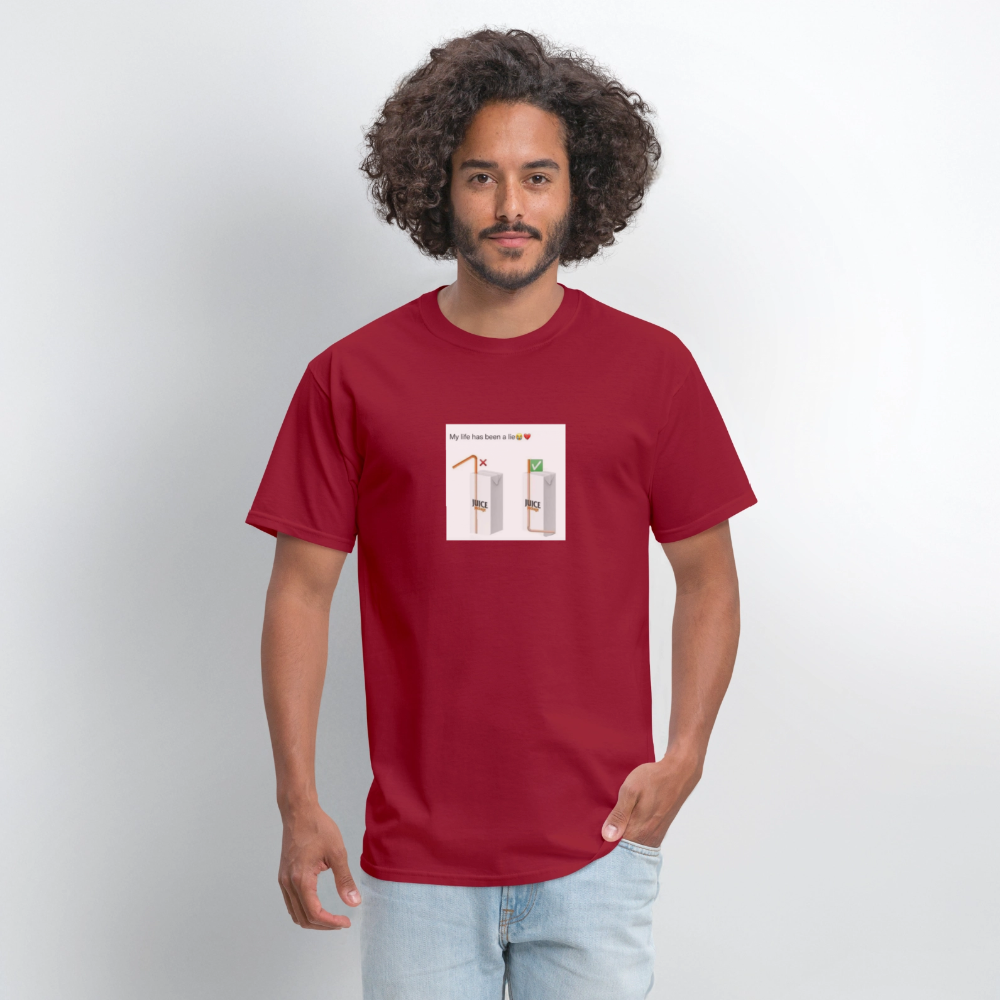 Men's T-Shirt | GILDAN 5000 DIFFRENT DRINK - dark red