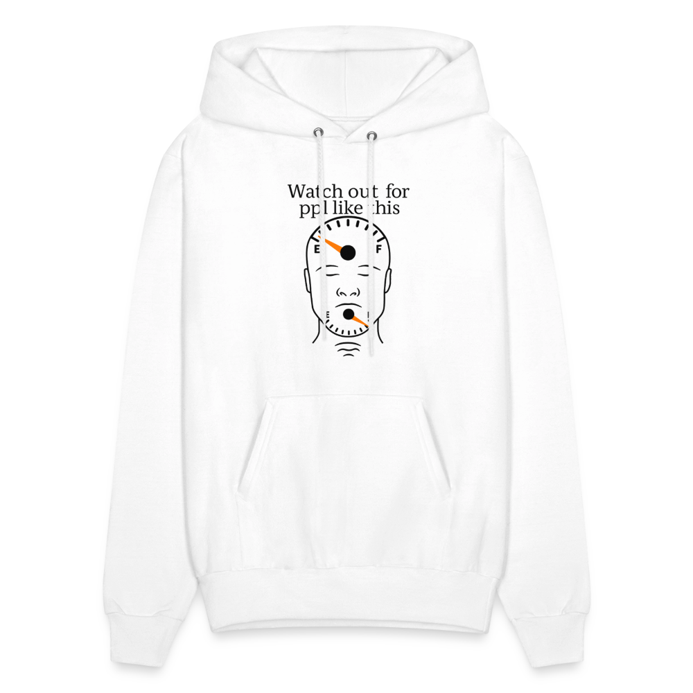 Men's Hoodie EMPTY HEADS FULL MOUTHS - white