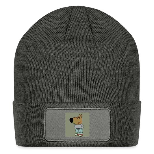 Patch Beanie CHILL BEENIE - charcoal grey