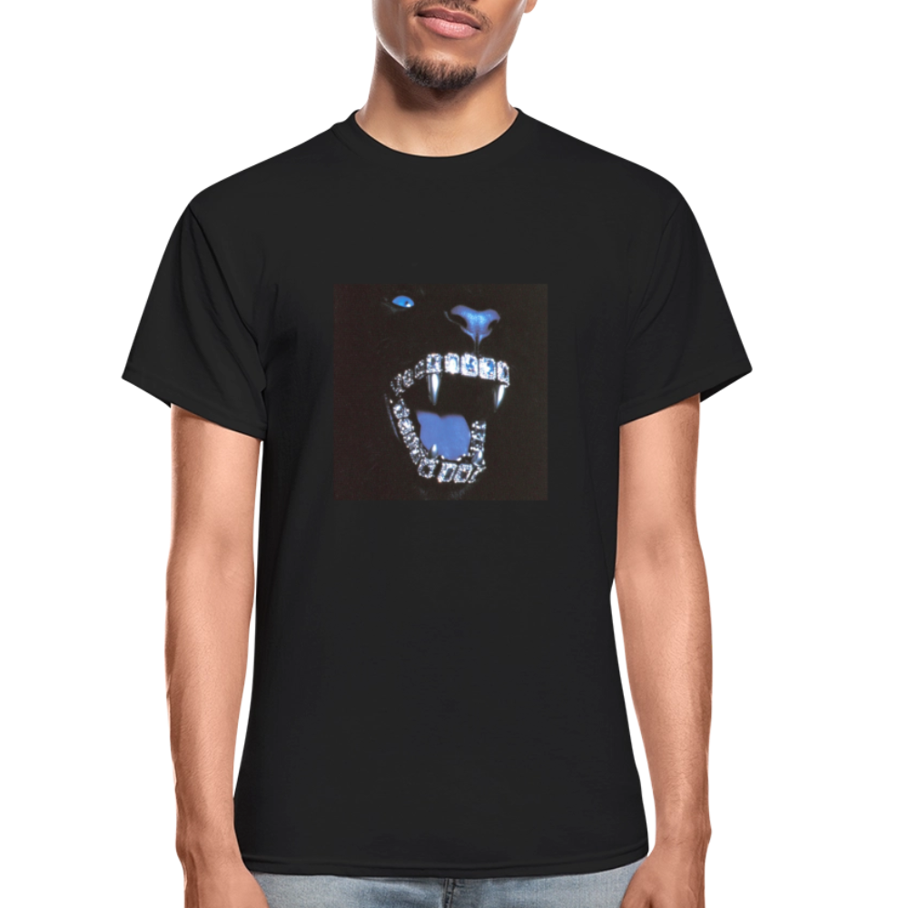 Gildan Ultra Cotton Adult T-Shirt bling bling teeth - black