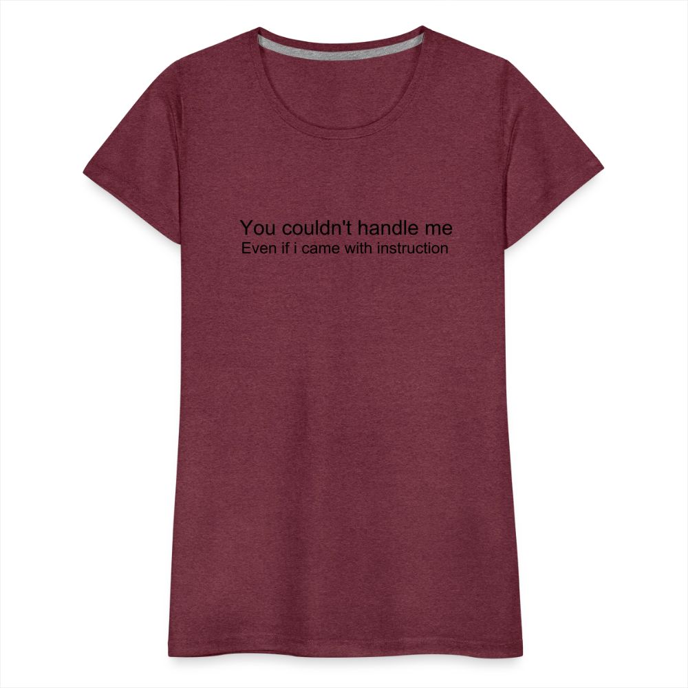 Women’s Premium T-Shirt WOMEN POWER - heather burgundy