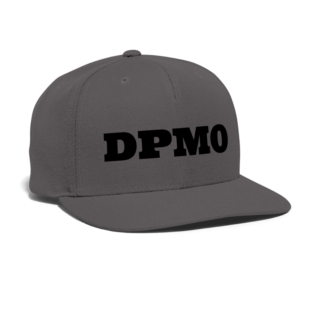 Snapback Baseball Cap DPMO - dark grey
