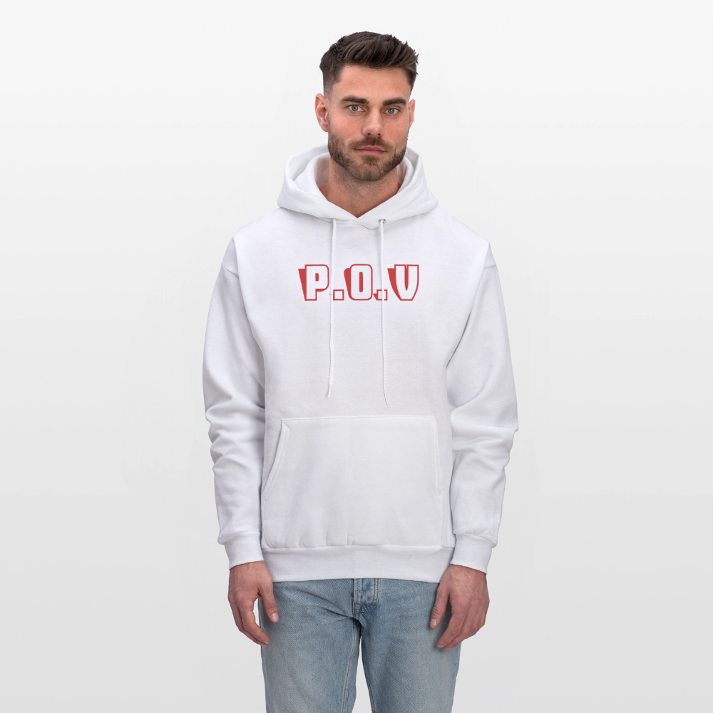 Men's Hoodie P.O.V - white