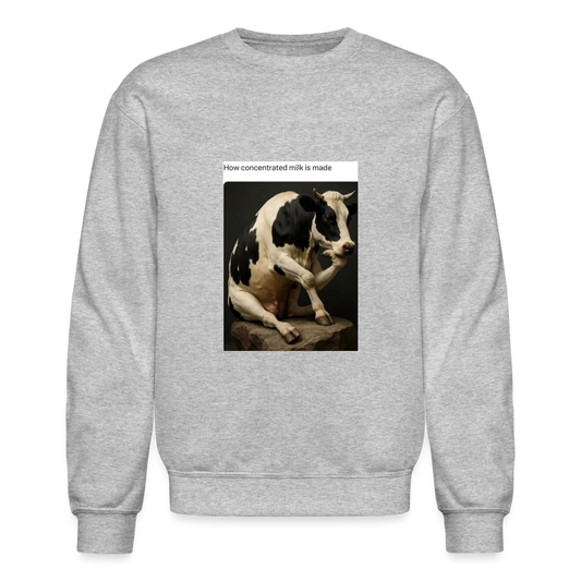 Crewneck Sweatshirt COW - heather gray