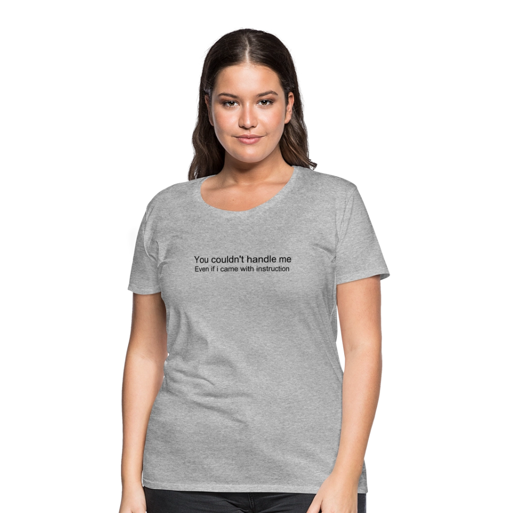 Women’s Premium T-Shirt WOMEN POWER - heather gray