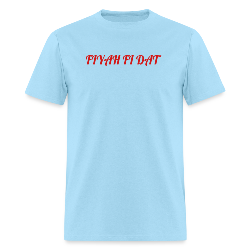 Men's T-Shirt | GILDAN 5000 FIYAH FI DAT - powder blue
