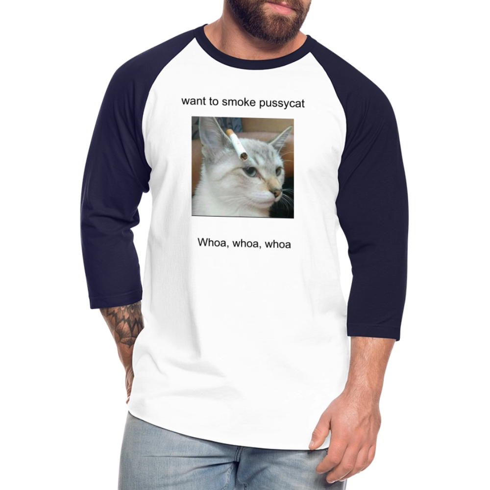 Baseball T-Shirt - white/navy