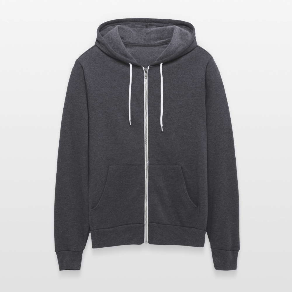 Bella + Canvas Unisex Full Zip Hoodie CAP - charcoal grey