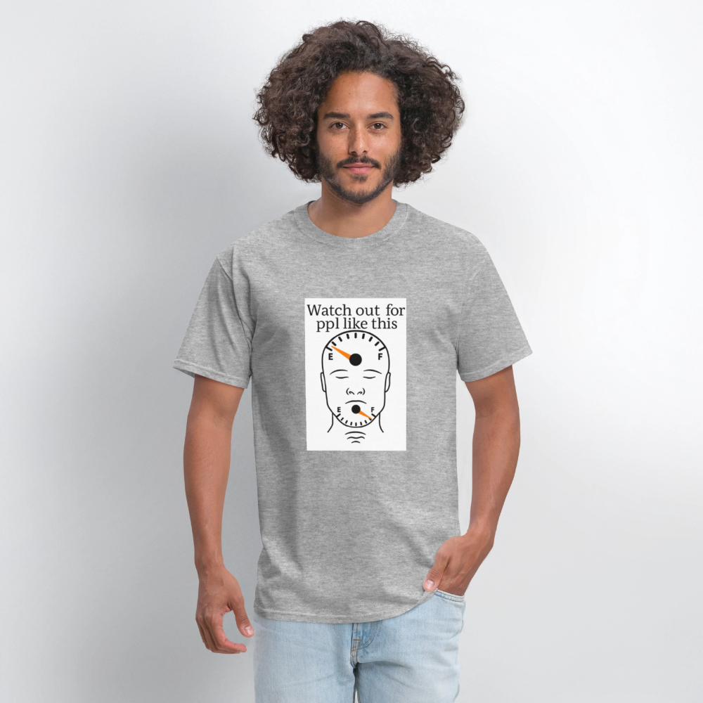 Men's T-Shirt | GILDAN 5000 EMPTY HEAD FULL MOUTH - heather gray