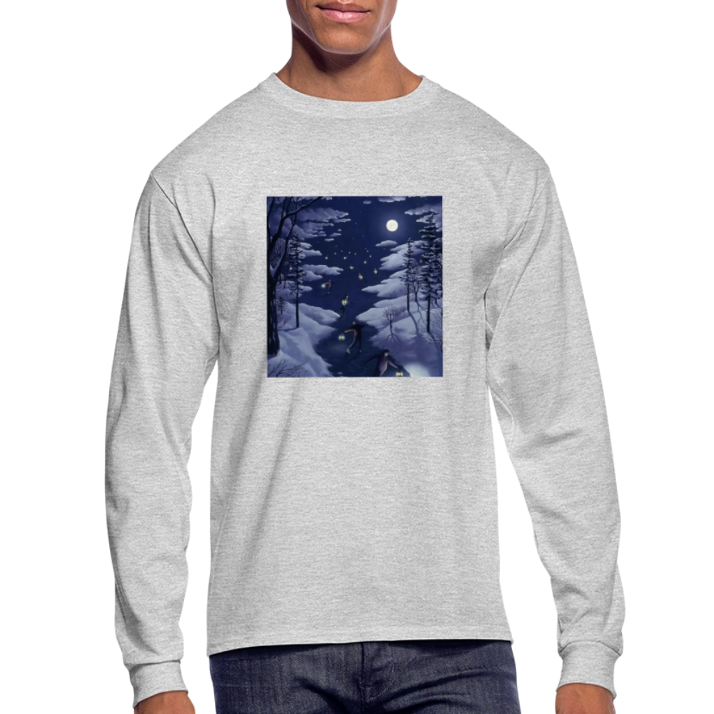 Men's Long Sleeve T-Shirt - heather gray