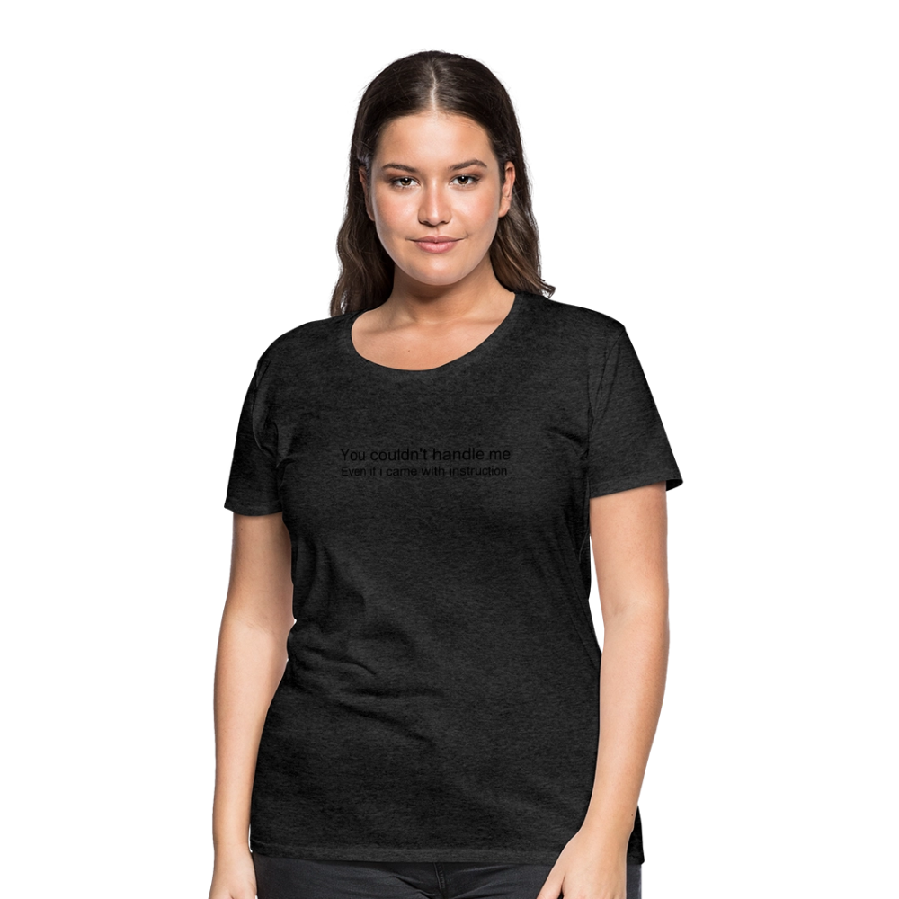 Women’s Premium T-Shirt WOMEN POWER - charcoal grey