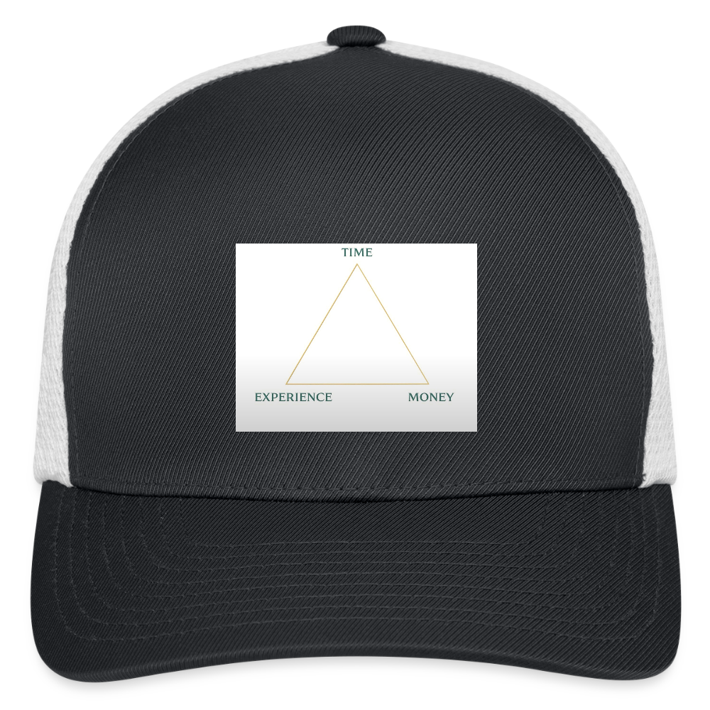 Flexfit Fitted Baseball Cap SCALES - dark gray/white
