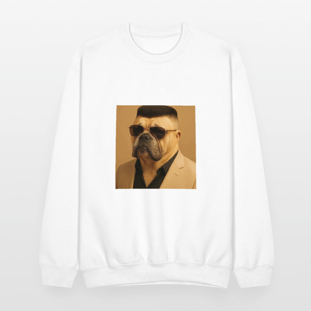 Crewneck Sweatshirt MOB DOG - white
