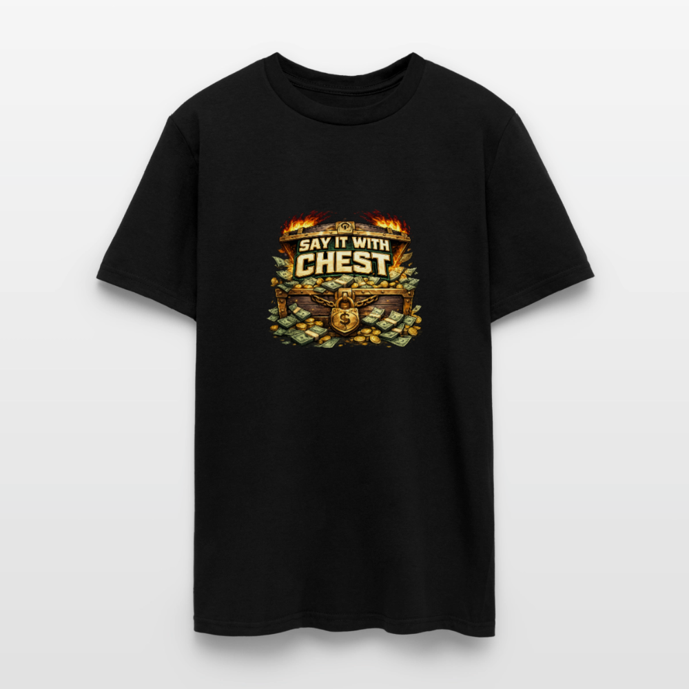 Men's T-Shirt | GILDAN 5000 SAY IT WITH CHEST - black