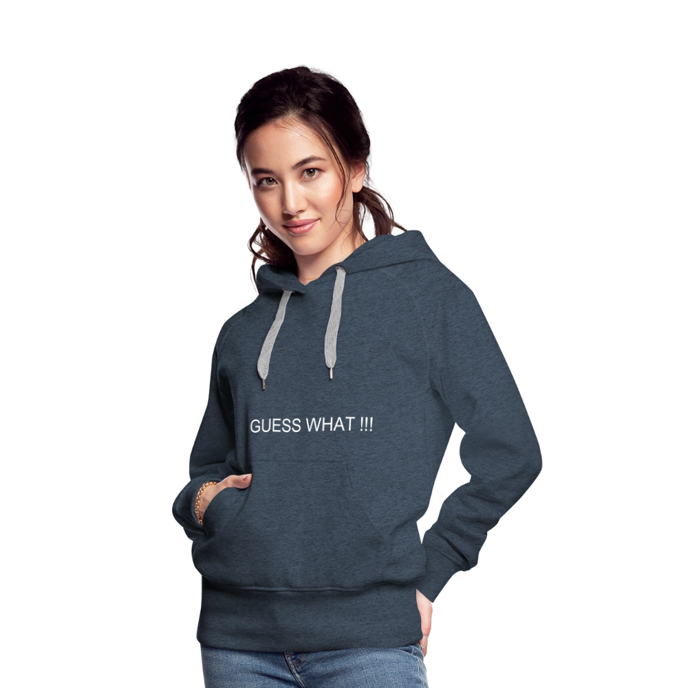 Women’s Premium Hoodie I AM A BOSS OF MY OWN PATH - heather denim