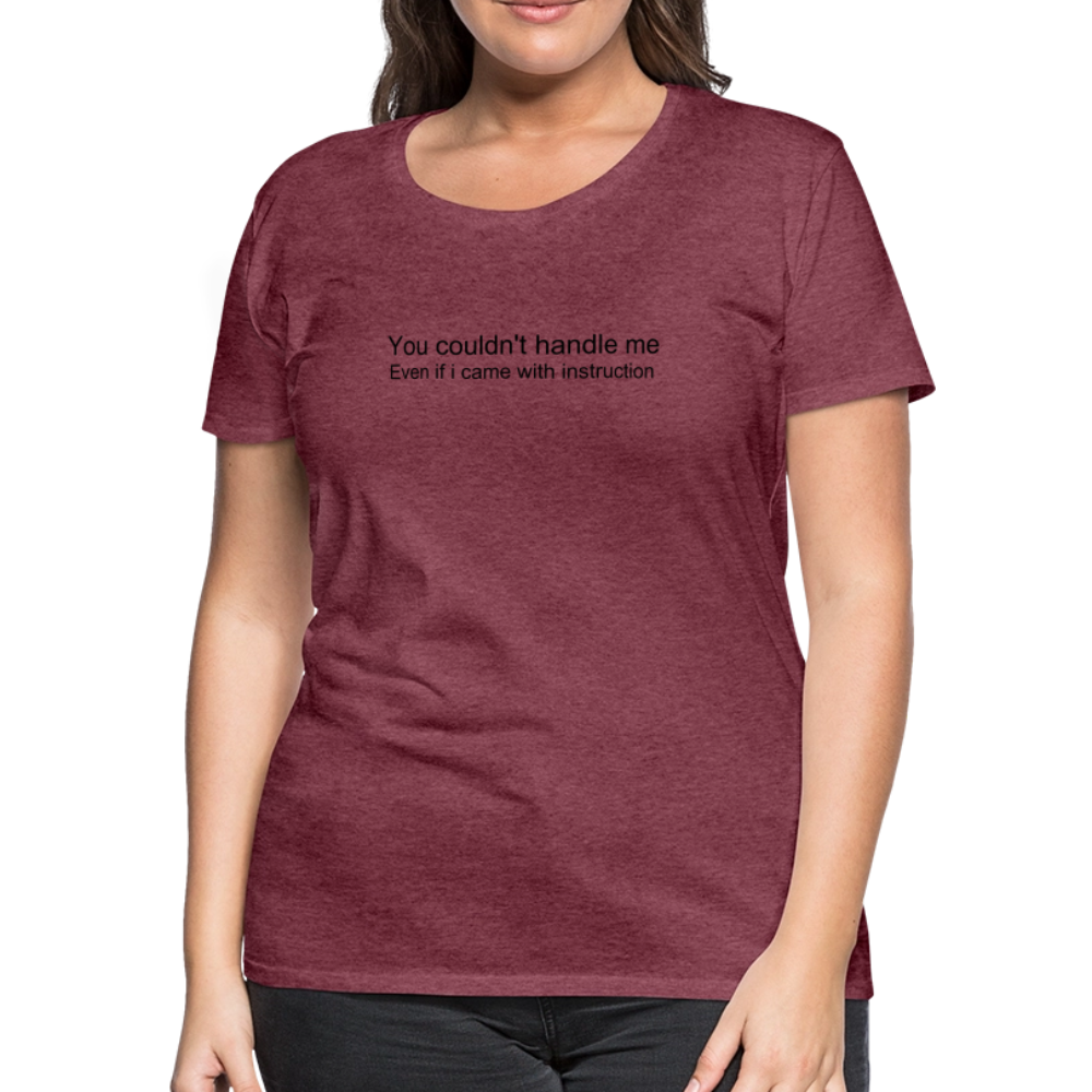 Women’s Premium T-Shirt WOMEN POWER - heather burgundy