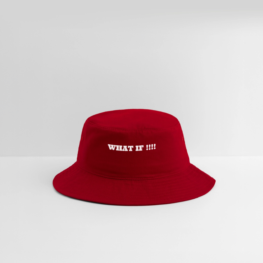Bucket Hat WHAT IF !!!! - red