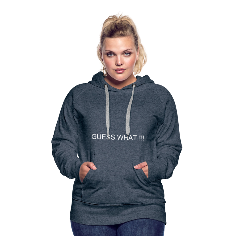 Women’s Premium Hoodie I AM A BOSS OF MY OWN PATH - heather denim