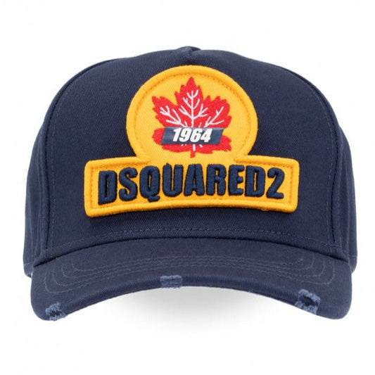 DSQUARED2 D2 LEAF CAP IN NAVY