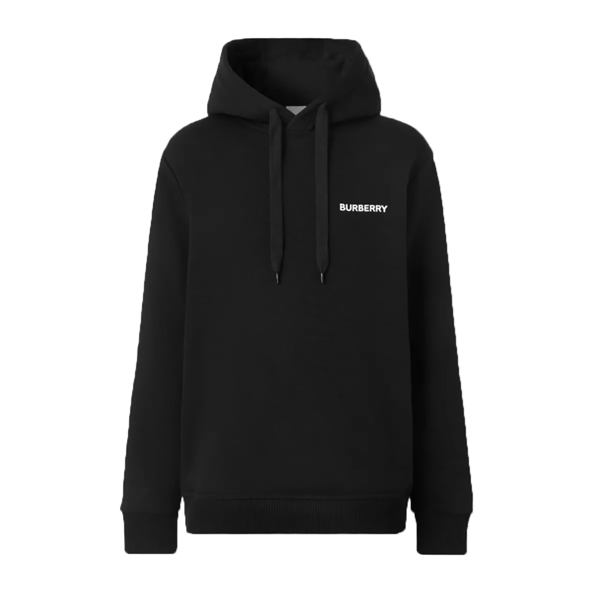 BURBERRY EKD BLEND HOODIE IN BLACK