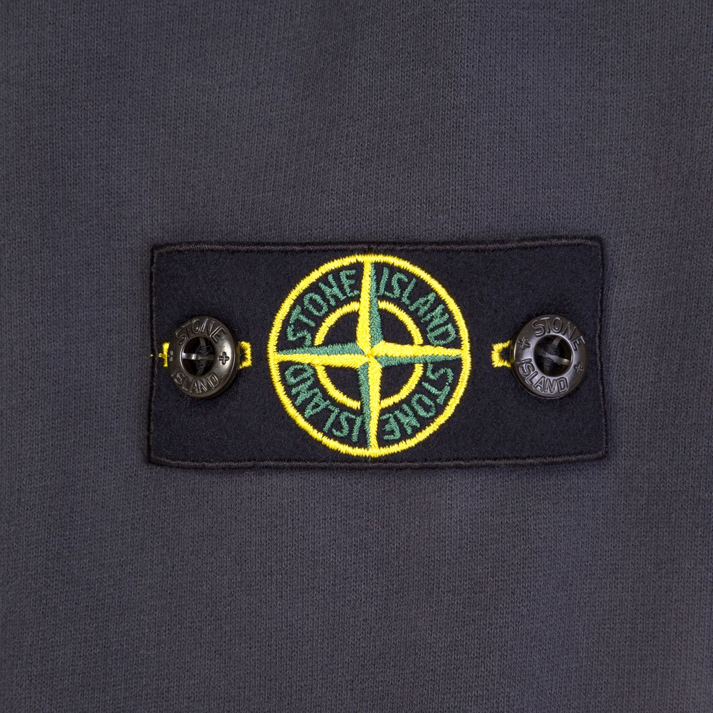 STONE ISLAND JUNIOR CREW SWEATSHIRT IN DARK GREY