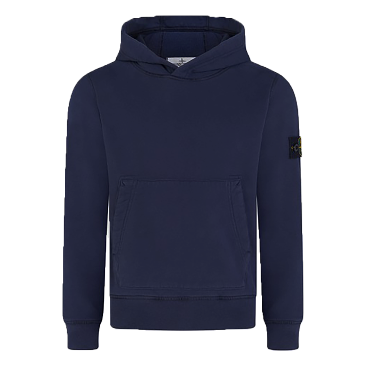 STONE ISLAND JUNIOR KANGEROO HOODIE IN NAVY BLUE