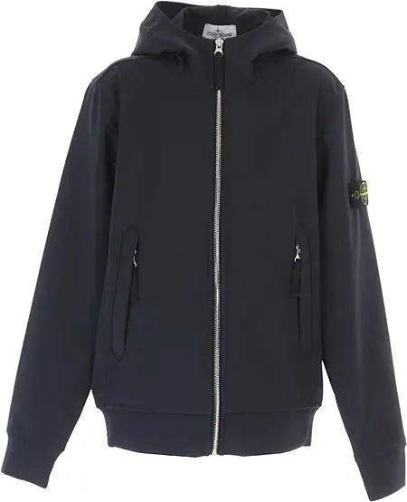 STONE ISLAND CRINKLE JACKET IN NAVY